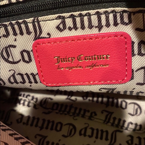 Juicy Couture Hot Pink Shoulder Bag with Gold Accents - Picture 8 of 8